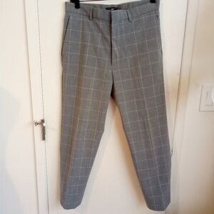 H&M women's Dress Pants squared design ( gray )size 29